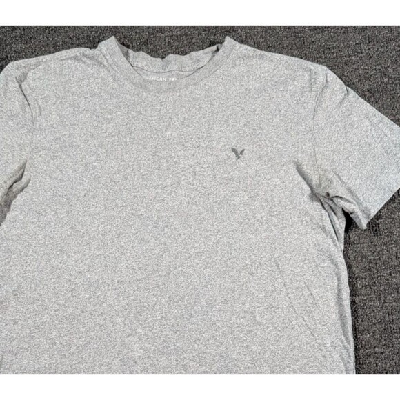American Eagle T Shirt Mens XS Super Soft Standard Fit Gray Basic Crewneck - Picture 3 of 7